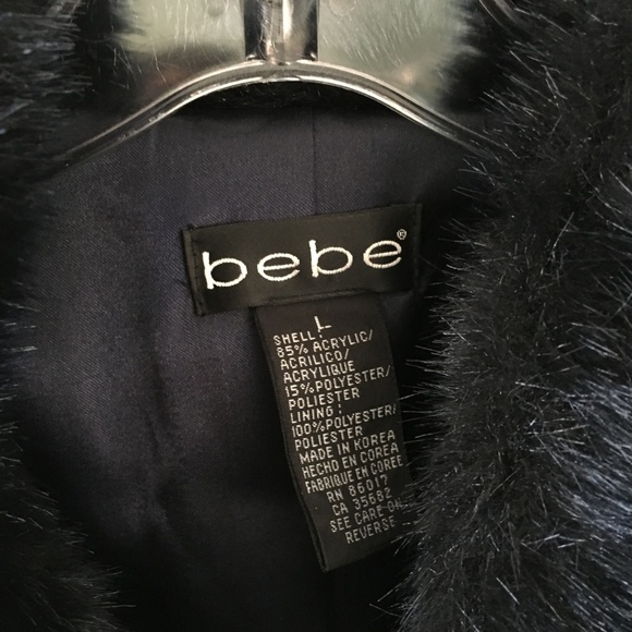 NEW bebe faux fur jacket - Picture 2 of 3
